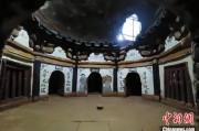 问事摇卦山西公布元代纪年壁画墓发掘资料 墓主为当地贾氏族人